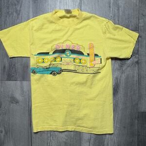 Vintage Single Stitcn 50’s Diner Tshirt women’s size small